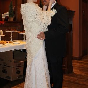 Handmade Cream color shawl